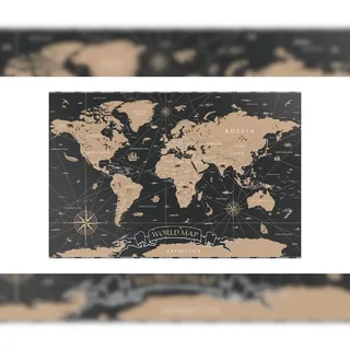 ALLboards Magnettafel 60,0 x 40,0 cm Weltkarte