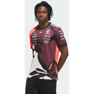 Adidas Mercedes - AMG Petronas Formula One Team Driver Trikot Replica Summer Pack - Aurora Ruby / Turbo / Off White - XL