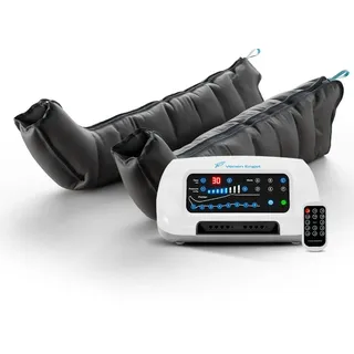 Venen Engel 8 Premium Beinmassagegerät mit Beinmanschetten | 8 Luftkammern | Massagegerät mit 6 Programmen für eine angenehme Gleitwellenmassage an den Beinen | Medizinisch zertifiziert