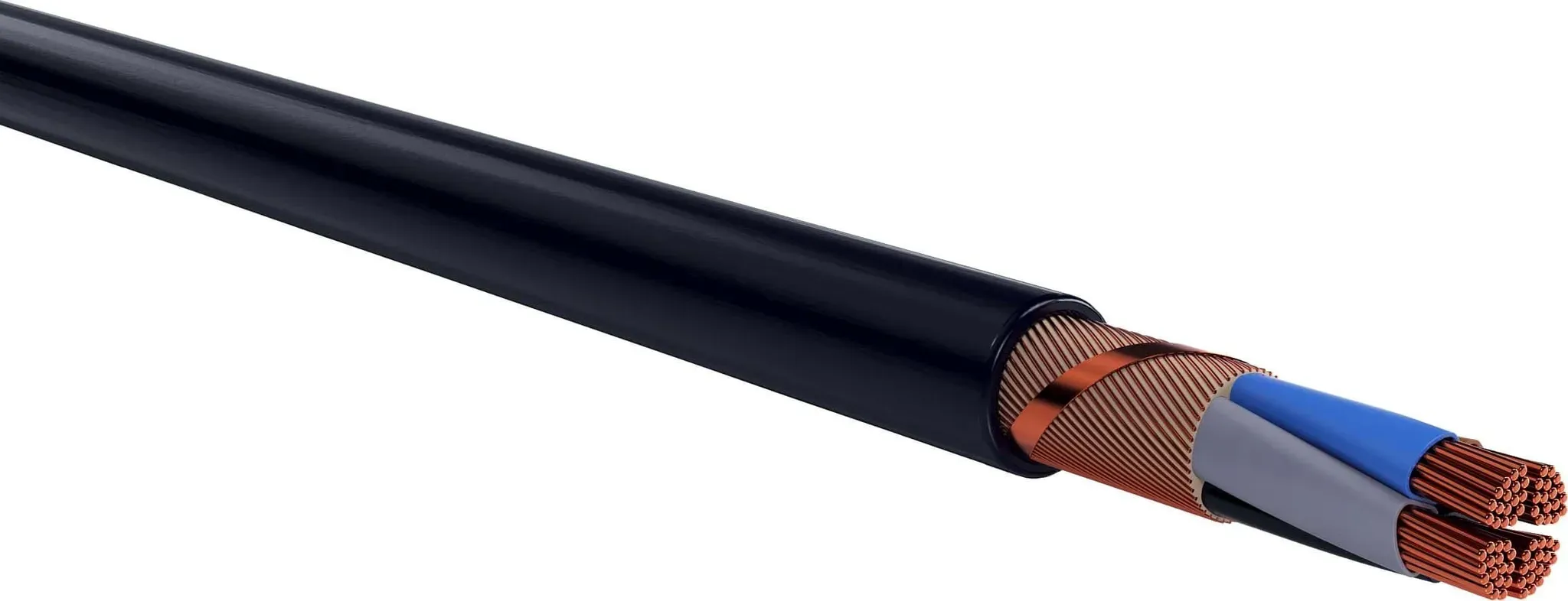 NYCWY 4x150SM/70 Eca Starkstromkabel, 150 mm2, Schnittware, schwarz