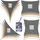 Quadrat 2x2m Polyester weiß