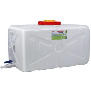 Wasserkanister camping 50L/96L/150L Haushaltslebensmittelqualität Kunststoff-Tank überdimensionierten Dicke Horizontale Rechteckiger Tank Wasserwanne Im Freien Großen Kapazität Speichertank(Size:96L)