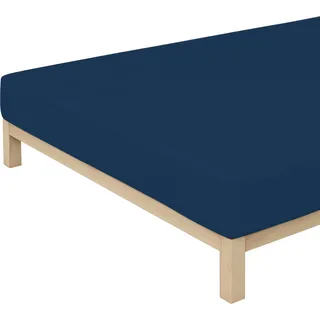 Baumwolle 90 x 190 - 100 x 220 cm blue deep
