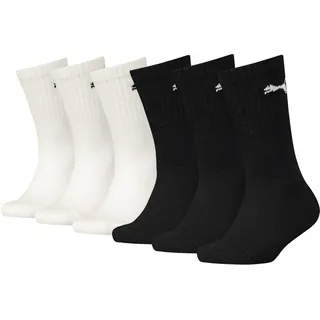 Puma Socken 6er Pack in Schwarz/Weiß