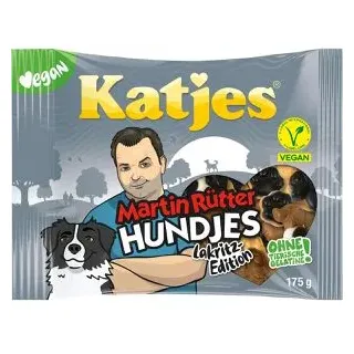 Katjes Lakritz Martin Rütter Hundjes, 175g