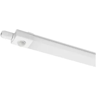 proventa LED Feuchtraumleuchte 120cm 36W 4100 Lumen neutralweiß IP65 | Feuchtraumleuchte LED mit Bewegungsmelder Wannenleuchte Feuchtraumlampe Deckenleuchte Keller Garage Werkstatt Außenleuchte