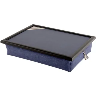 Andrews Living Knietablett mit Kissen Uni Dunkelblau