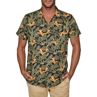 riverso Hawaiihemd Herren Sommerhemd RIVMick Regular Fit (1-tlg) bunt L