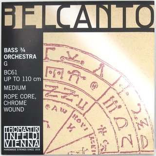 G 3/4 Belcanto Kontrabass mit Chromdrahtkern