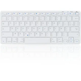 Bluestork - Wiederaufladbare Mini-Tastatur für Mac – kabellose Mac-Tastatur mit langer Laufzeit – Multimedia-Hotkeys – Mini-Tastatur für Mac Französisch AZERTY, kompakt (wiederaufladbare Mac-Tastatur)