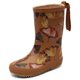 Bisgaard Unisex Kinder Fashion Rain Boot, Camel Flowers, 33 EU
