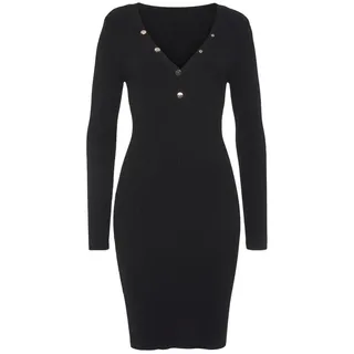 Buffalo Strickkleid Schwarz 34