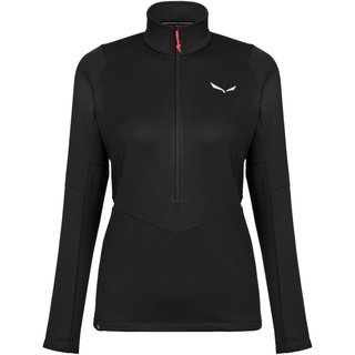 Salewa Puez Pullover Fleece Mit Halbem Reißverschluss - Black Out - XS