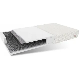 Matratze 90x200 Bonell Federkernmatratze pesaro 15 cm H3 hr Schaum Polyurethanschaum jersey
