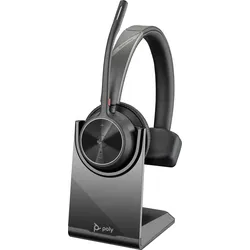 Poly Voyager 4310 (Kabellos, USB-A, Microsoft Teams), Office Headset, Schwarz