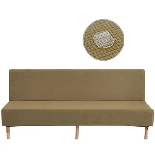 Stretch-Futon-Sofa-Schonbezug, Rutschfester, armloser Sofa-Bezug, armloser Sofa-Bett-Schonbezug, Kleiner Karo-Futon-Bezug, waschbarer Möbelschutz – Kinder und Haustiere (180 bis 220 cm)