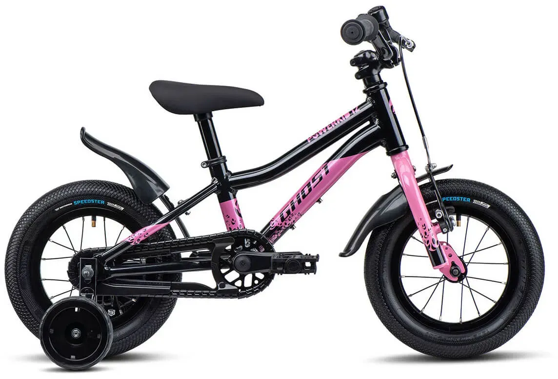 Ghost Powerkid 12 - met. black/pearl pink - g