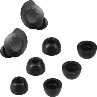 kwmobile 6X Ersatz In Ear Kopfhörer kompatibel mit Samsung Galaxy Buds FE - 3 Größen - Polster Ohrstöpsel In-Ear Ohrhörer - Schwarz