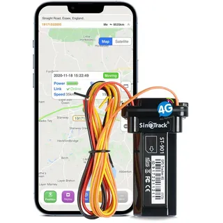 SINOTRACK ST-901L 4G Fahrzeug-GPS-Tracker, Anti-Verlust-Alarm, tragbar, Echtzeit-Ortungsgerät, wasserdicht, für Auto, Motorrad, GPS-Tracker für LKW, Taxi, unterstützt iOS Web Android Plattform