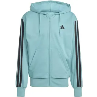 adidas Herren Kapuzensweat Essentials 3-Streifen, POWTEA/BLACK, XL