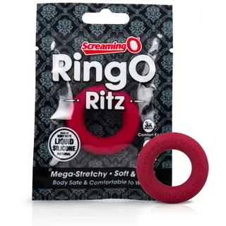 Screaming O Ring Ritz Premium Liquid Silicone Red Cock Ring 21 g