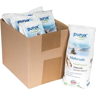 purux Mediterran Badesalz Grob 6 x 1 kg