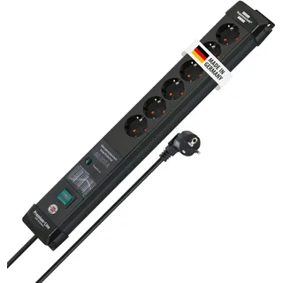 6-fach 3 m schwarz