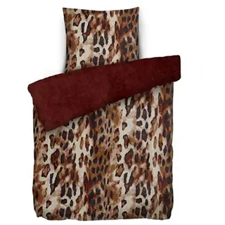 MONT CHALET Wendebettwäsche Leopard-Safari Mikrofaser Chinchilla Einzelbett, 2tlg.