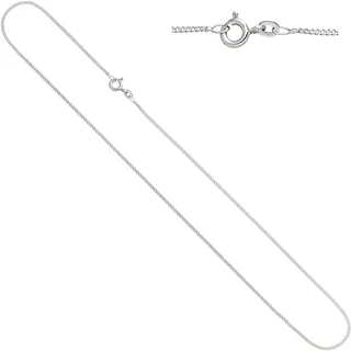 Goldkette JOBO "Panzerkette 1,3 mm" Gr. 38, weißgold 333, Halsketten, Damen, 38cm, Weißgold 333, Goldkette, 8 Karat 333 Weißgold