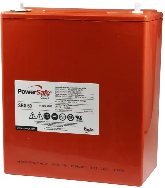 ENERSYS HAWKER Blei Akku 12SBS60  12.0V 51.0Ah