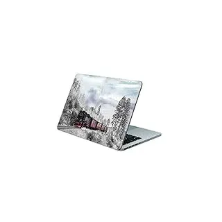 Skins4u Folie Sticker Skin Vinyl Aufkleber mit farbenfrohen Motiven für bis 13 Zoll 30.5x25.4cm Laptop Skin Decal Cover Eisenbahn