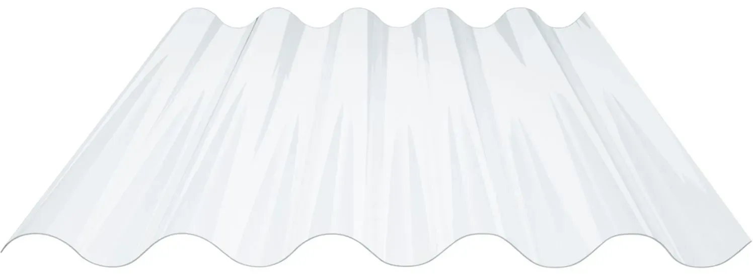PVC Wellplatte | 177/51 | Profil 5 | 1,40 mm | Klarbläulich | 1,25 m