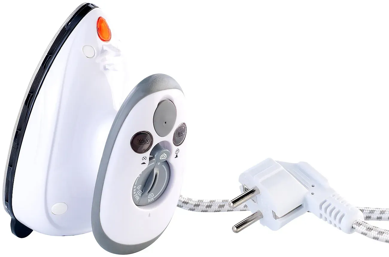Kompaktes Dampfbügeleisen für Reise & Urlaub, 110 & 230 Volt