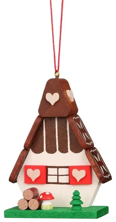 Christian Ulbricht Erzgebirge Baumbehang Hexenhaus 5,2 / 7,2 cm