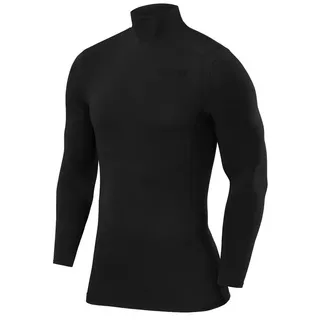 TCA Jungen Pro Performance Kompressions Thermoshirt, Langarmshirt mit Stehkragen - Schwarz, 8-10 Jahre - 8-10 Jahre