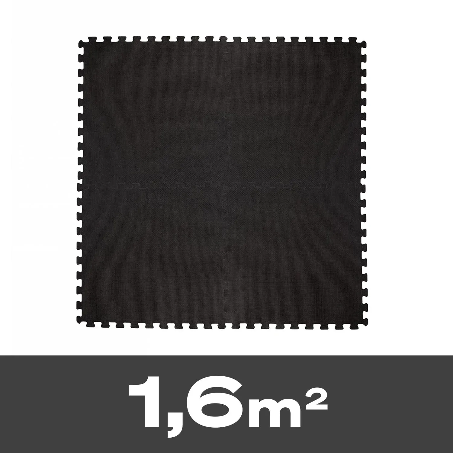 Sportstech Bodenschutzmatte BS100, Puzzlemattenset von 4 Matten 1,67m2, schallabsorbierend, stoßdämpfend und wasserabweisend