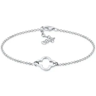 Elli Kleeblatt Armband 925 Sterling Silber silberfarben 19 cm