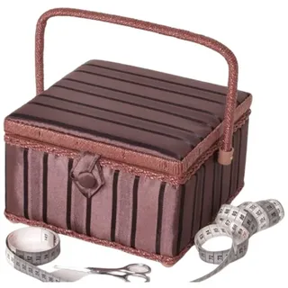 Locker Nähkorb quadratisch braun 07041-07