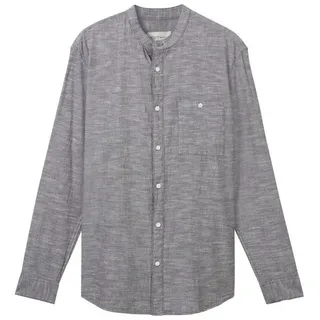 TOM TAILOR Denim Langarmhemd schwarz M