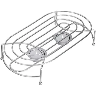 Warmhalteplatte, Speisenwärmer, Stövchen mit 2 Teekerzen, universell einsetzbar - Weiß