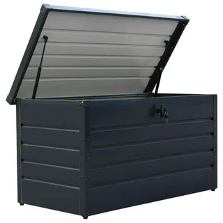 Böttcher-AG Kissenbox Anthrazit Metall , 120x61x62 cm Deckel, absperrbar Aufbewahrung , Schutzhüllen, Gartenboxen