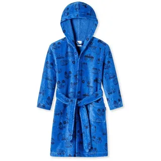 SCHIESSER Jungen - Velour Größe 92 Bis 140 Bademantel, Blau_179497, 116 EU