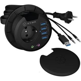 Icy Box IB-HUB1430, Tisch-Hub extern retail