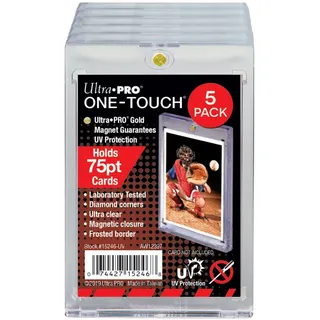 Ultra Pro ULP15246-UV One-Touch-UV 75PT UV ONE-TOUCH Magnetic Holder (5 count pack)