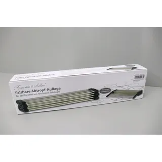 Rosenstein & Söhne Faltbare XXL-Edelstahl Abtropf-Auflage 55 x 45 cm