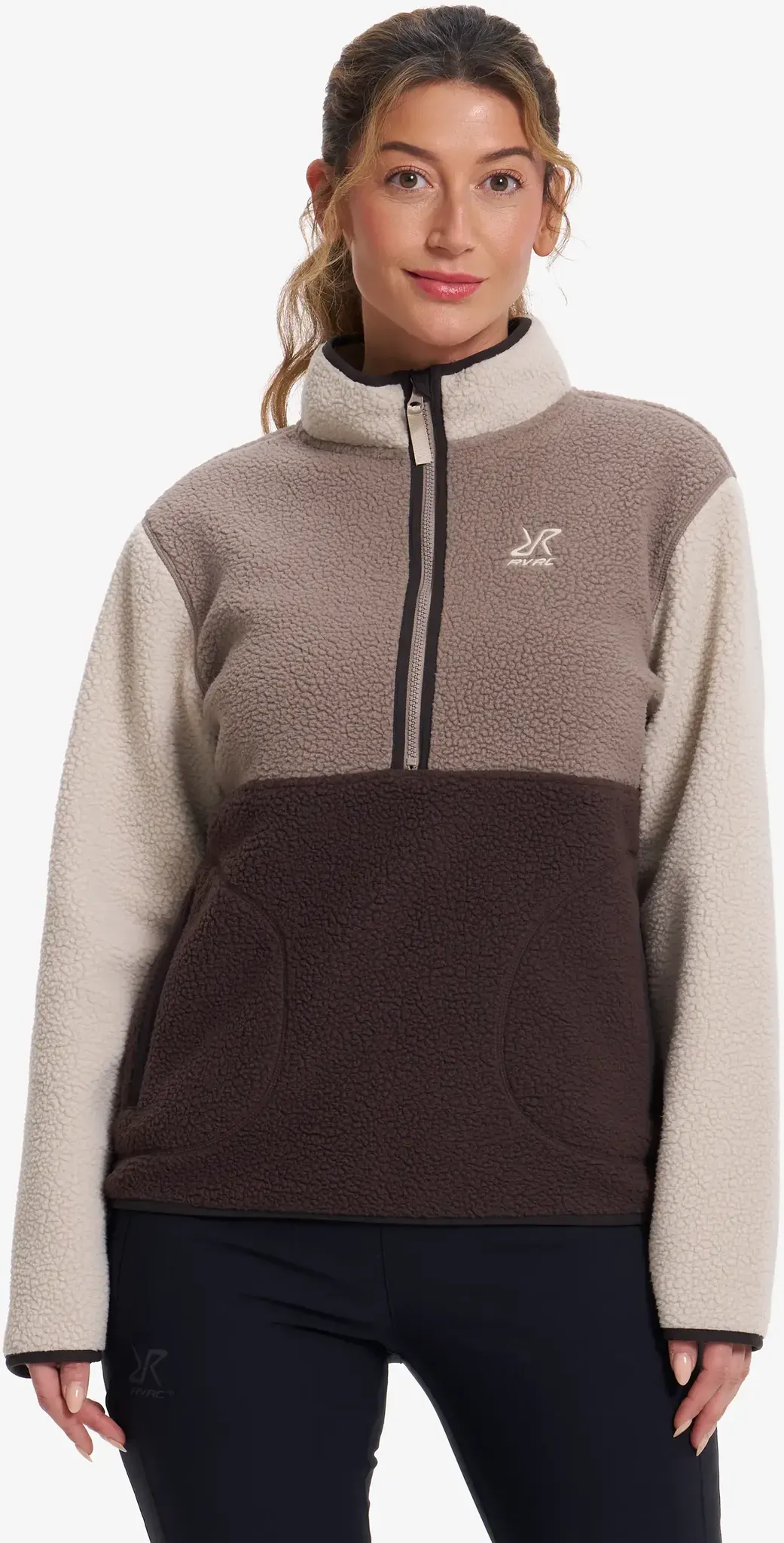 Canyon Half-zip Pile Fleece Damen Seal Brown/Peyote, Größe:2XL - Damen > Oberteile > Fleece & Midlayers - Braun