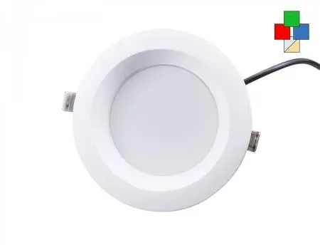 LED Einbaustrahler rund 14,5cm 18W 630lm RGBW dualweiß 24V DC Einbaustrahler EEK G [A-G] PUR-LED 38595120