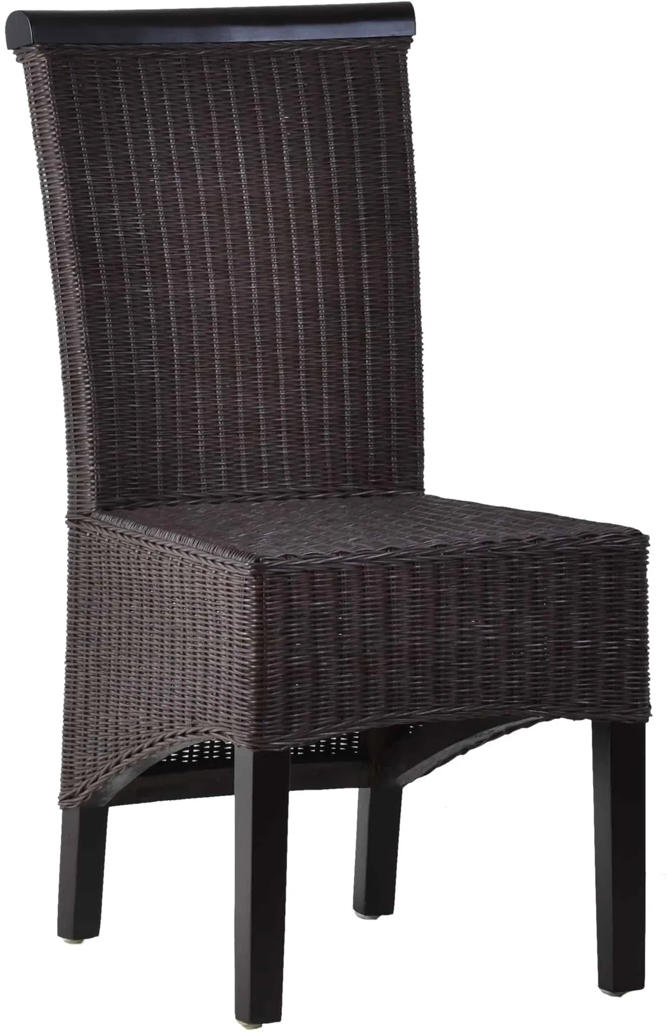 Rattanstuhl 'Larissa' braun Massivholz, Rattan Mango
