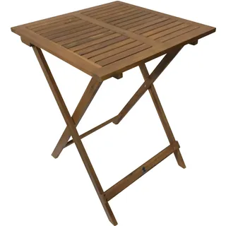 FRG Klapptisch 58 x 58 x 74 cm Braun