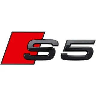 Audi 8W6071804 Schriftzug S5 Tuning Exclusive Black Edition Emblem schwarz/rot